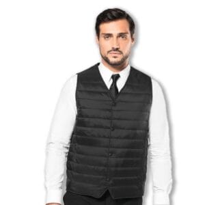 Gilet con scollo a “V”